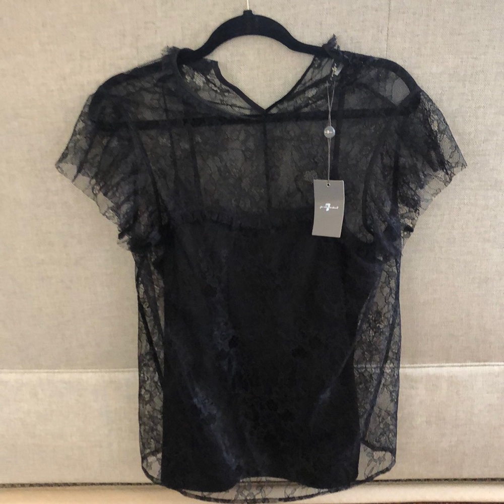 Black Lace Blouse